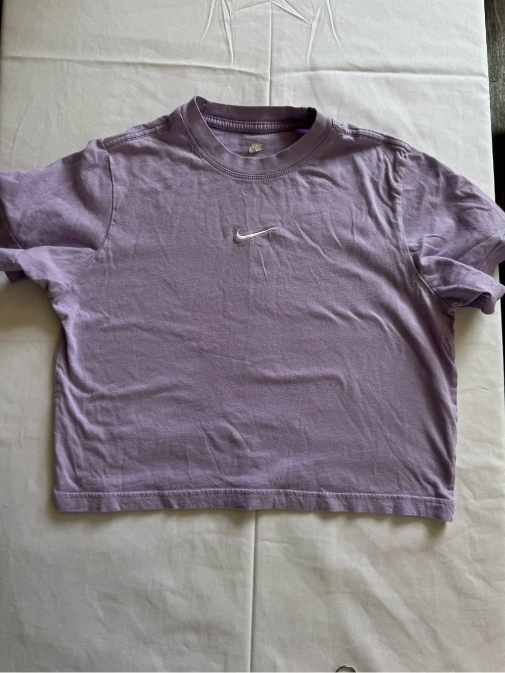 Nike Lavender Short Sleeve Crew Tee with White Swoosh